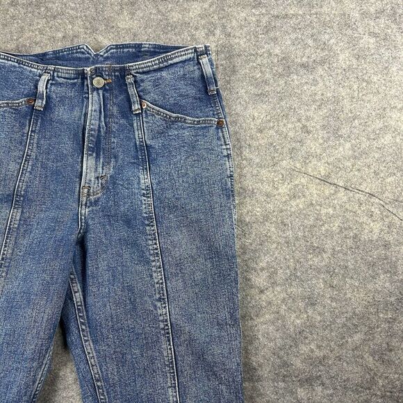 Abercrombie & Fitch Jeans Womens 30/10 Blue Denim Ultra High Rise Mom Jean Pants - Picture 2 of 12